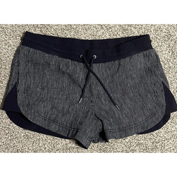Athleta Pants - Women's Athleta Navy Pinstripe Shorts, Size 10